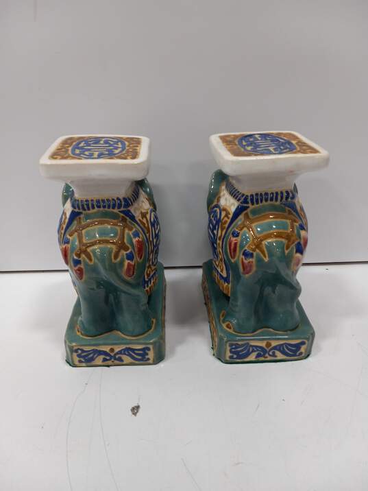 PAIR OF ELEPHANT PLANT STANDS image number 4