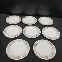 Set of 8 Vintage Farberware Monaco 3111 Floral Dessert Plates