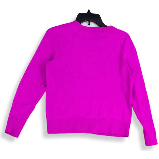 Banana Republic Womens Pink Crew Neck Long Sleeve Pullover Sweater Size M image number 2