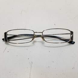 Dolce & Gabbana Silver Rectangular Eyeglasses Frame