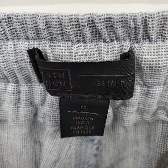 14th & Union Linen Cotton Blend Elastic Waist Pant WM Size M NWT image number 3