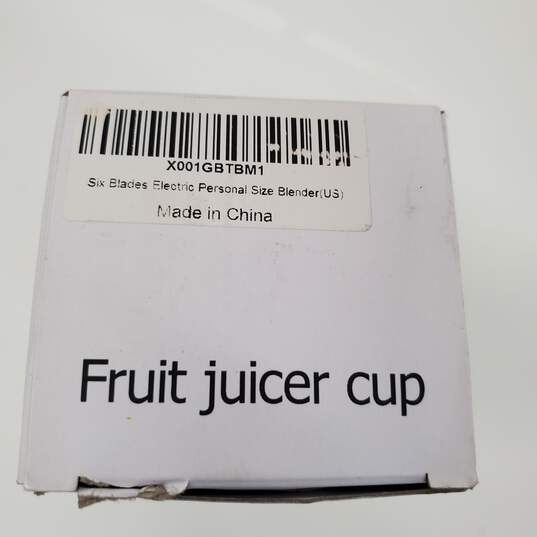 Untested S mart Juice Cup Fruits 380mL Six Blades Electric Personal Size Blender P/R image number 4