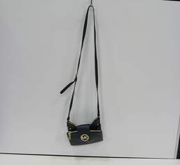 Michael Kors Women's Small Black Leather Crossbody Bag