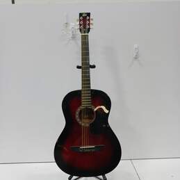Red & Black Rogue Fine Instruments Acoustic Guitar