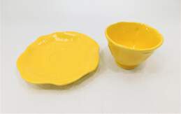 Metlox Poppytrail Lotus Yellow Set Of 6 Teacups & Saucers alternative image