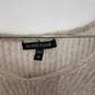 Eileen Fisher Beige V-Neck Linen Cotton Blend Fishnet Sweater Size Medium image number 2