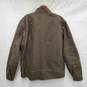 Khul MN's Gunmetal Khaki Quilted Lined Burr Jacket Size L image number 1