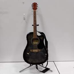 Glen Burton Electric Acoustic Guitar Model VCH009 In Gig Bag With Accessories (Tuner, Stings, Picks, Cord) alternative image