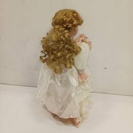 Vintage Victorian Themed Porcelain Doll w/Stand alternative image