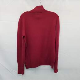Loro Piana Baby Cashmere Red Button Up Sweater Size 44 alternative image