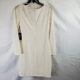 Vince Camuto Women Ivory Sequin Midi Dress Sz 8 NWT alternative image
