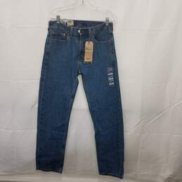 Levi's 505 Men's Blue Regular Fit Straight Jeans Size 30x32