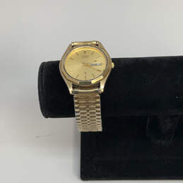 Designer Citizen Gold-Tone Chain Strap Water Resistant Analog Wristwatch