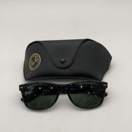 Womens Wayfarer RB-2132 Black Full-Rim Frame Square Sunglasses With Case