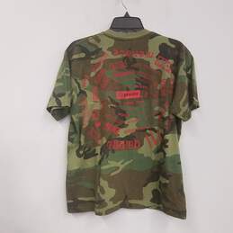 Mens Multicolor Cotton Camouflage Short Sleeve Pullover T-Shirt Size M alternative image
