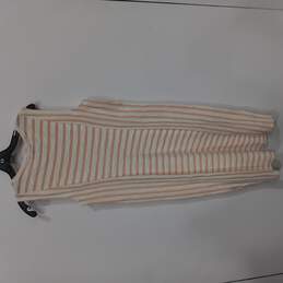 Women's Born in BKLYN Cream/Pink Striped Dress Size PL NWT. alternative image