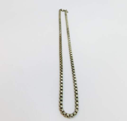 Tiffany & Co. 925 Venetian Link Box Chain Necklace 39.0g image number 2