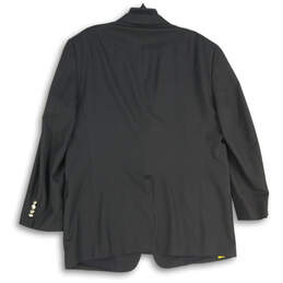 Mens Black Pockets Long Sleeve Notch Lapel Single-Breasted Blazer Size 44R alternative image