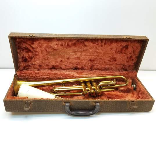Trumpet - Vintage  Troupet Made in Czechoslovakia image number 3