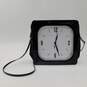 Vintage 90s Accoutrements Black Patent Leather Square Clock Purse Working image number 1
