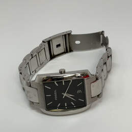 Designer Fossil FS4009 Silver-Tone Stainless Steel Black Dial Analog Watch alternative image