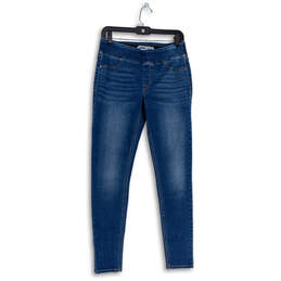 Womens Blue Pockets Denim Rockstar Super Skinny Leg Jegging Jeans Size 6