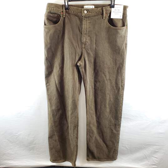 Abercrombie & Fitch Men Brown Long Jeans Sz 33 NWT image number 1