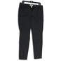 Womens Black Dark Wash Stretch Pockets Skinny Leg Jeans Size 14/32 image number 4
