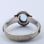 925 Silver Blue Topaz Ring Size 5 image number 4