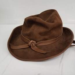 Brown Suede Hat w/ Churchill Hats Box alternative image