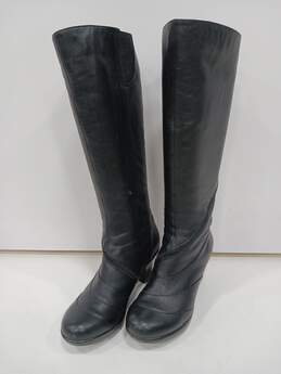 Dansko Women's Black Leather Heeled Calf Boots 3408020200 Size 37
