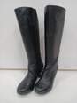 Dansko Women's Black Leather Heeled Calf Boots 3408020200 Size 37 image number 1