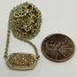 Designer Kendra Scott Gold-Tone Link Chain Adjustable Pendant Necklace image number 3