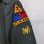 Vintage men's military jacket with gold buttons hell on wheels patch 43 L image number 5