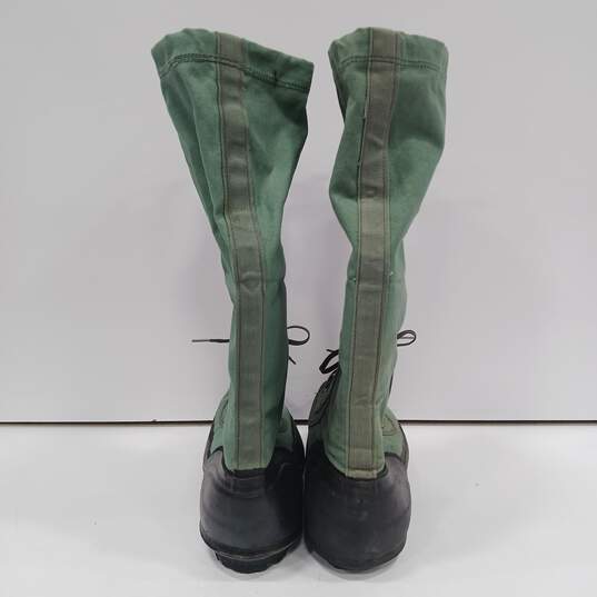 La Crosse Military Green Canvas Winter Boots Men's L/12 image number 3