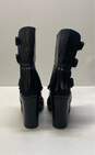 Laurence Dacade Leather Moto Fringe Boots Black 8 image number 4