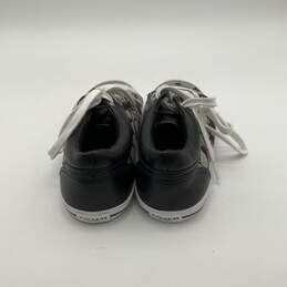 Womens Francesca A5012 Black Gray Monogram Lace Up Sneaker Shoes Size 8 B alternative image