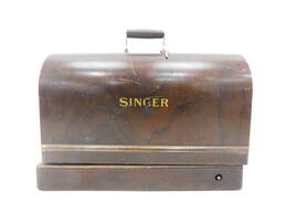 Antique 1923 Singer La Vencedora Model 128 Sewing Machine w/ Bentwood Case & Key alternative image