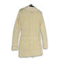 NWT Womens Beige Knitted Long Sleeve Pockets Cardigan Sweater Size Large image number 2