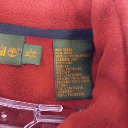 Timberland Men's Red Full Zip Mock Neck Jacket Size XL alternative image