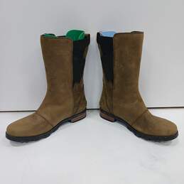 Sorel Women's Emelie Brown Mid Calf Leather Boots Size 7.5 alternative image