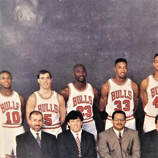 1992-1993 Chicago Bulls NBA Champions Wall Plaque Jordan Pippen image number 7