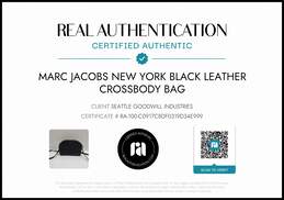 Marc Jacobs New York Playback Black Leather Crossbody Bag w/COA alternative image