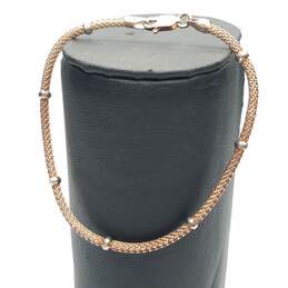 Milor Sterling Silver Mesh Chain 7" Bracelet 4.4g alternative image