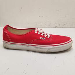 Vans Canvas Low Sneakers Red 12