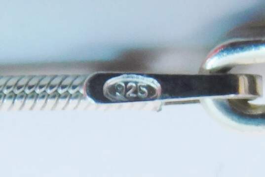 Artisan Sterling Silver Amber Pendant Necklace & Bracelet w/ Plain Band Ring 23.3g image number 6