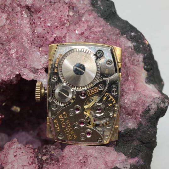 Vintage Bulova 10K Gold Fill 21 Jewel Watch - 46.8g image number 7