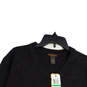 NWT Mens Black Knitted V-Neck Long Sleeve Pullover Sweater Size Large image number 1