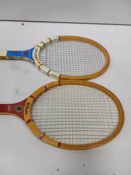 Vintage  Wilson & Spalding Tennis Racquets Bundle of 5 alternative image