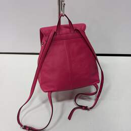 Kate Spade Pink Pebbled Leather Mini Bucket Backpack Purse alternative image